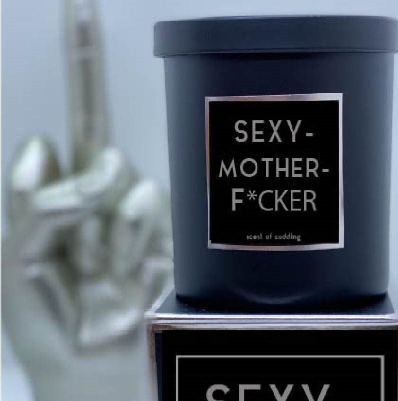 SEXYMOTHERF*CKER Soy Candle Cuddling Rude Dude Candle Co